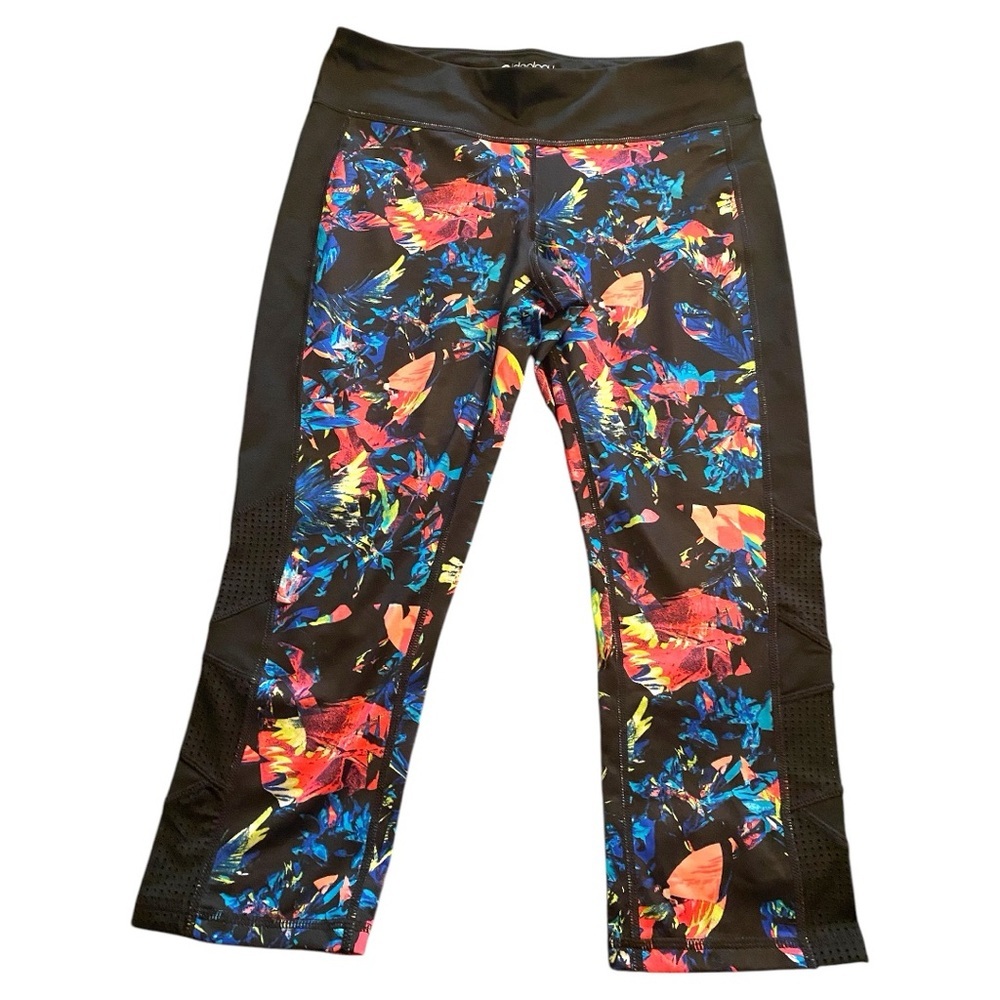 Ideology Black and Red Leggings with Stretchy Fit